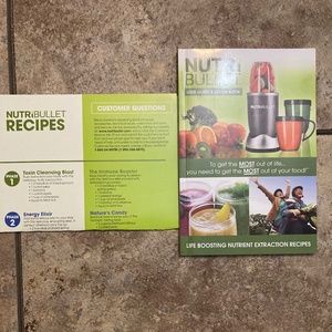 Nutri Bullet Book/ User Guide/ Recipe